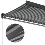 Toldo retráctil aluminio y tela gris antracita y blanco 3x2,5 m de , Toldos - Ref: Foro24-3216128, Precio: 425,01 €, Descuent...