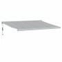Toldo retráctil aluminio y tela gris antracita y blanco 4x3 m by , Awnings - Ref: Foro24-3216135, Price: 1,00 €, Discount: %