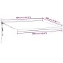 Toldo retráctil aluminio y tela gris antracita y blanco 4x3 m de , Toldos - Ref: Foro24-3216135, Precio: 1,00 €, Descuento: %