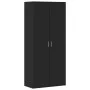 Mueble zapatero de madera contrachapada negro 80x39x178 cm by , Shoe racks and shoe organizers - Ref: Foro24-3276673, Price: ...
