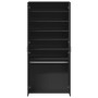 Mueble zapatero de madera contrachapada negro 80x39x178 cm by , Shoe racks and shoe organizers - Ref: Foro24-3276673, Price: ...