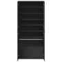 Mueble zapatero de madera contrachapada negro 80x39x178 cm by , Shoe racks and shoe organizers - Ref: Foro24-3276673, Price: ...