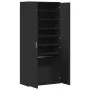 Mueble zapatero de madera contrachapada negro 80x39x178 cm by , Shoe racks and shoe organizers - Ref: Foro24-3276673, Price: ...