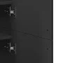 Mueble zapatero de madera contrachapada negro 80x39x178 cm by , Shoe racks and shoe organizers - Ref: Foro24-3276673, Price: ...