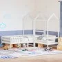 Bed set and bench with solid white pine roof 90x190 cm by , Beds and slatted bases - Ref: Foro24-3282181, Price: 349,15 €, Di...