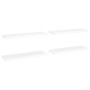 Floating wall shelves 4 pcs MDF white 80x23.5x3.8 cm by vidaXL, Shelves and shelves - Ref: Foro24-323816, Price: 69,13 €, Dis...