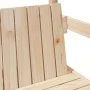 Solid pine wood bed set and bench with roof, 75x190 cm. by , Beds and slatted bases - Ref: Foro24-3282183, Price: 268,63 €, D...
