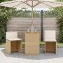 Gartenmöbel-Set 3-teilig aus synthetischem Rattan mit beigen Kissen von , Gartensets - Ref: Foro24-4003877, Preis: 203,53 €, ...