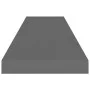 Gray glossy MDF floating wall shelf 90x23.5x3.8 cm by vidaXL, Shelves and shelves - Ref: Foro24-323796, Price: 23,90 €, Disco...