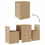 Gartenmöbel-Set 3-teilig aus synthetischem Rattan mit beigen Kissen von , Gartensets - Ref: Foro24-4003877, Preis: 203,53 €, ...