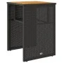 Mesita y sillas con cojines 3 piezas ratán sintético negro by , Garden sets - Ref: Foro24-4003875, Price: 196,98 €, Discount: %
