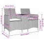 Sofá de jardín 2 plazas con mesa y cojines ratán PE gris claro by , Outdoor sofas - Ref: Foro24-4003889, Price: 146,87 €, Dis...