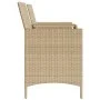 Sofá de jardín 2 plazas con mesa y taburetes ratán PE beige by , Outdoor sofas - Ref: Foro24-4003894, Price: 190,56 €, Discou...