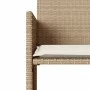 Sofá de jardín 2 plazas con mesa y taburetes ratán PE beige by , Outdoor sofas - Ref: Foro24-4003894, Price: 190,56 €, Discou...