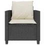 Mesita y sillas con cojines 3 piezas ratán sintético negro by , Garden sets - Ref: Foro24-4003896, Price: 229,26 €, Discount: %