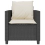 Mesita y sillas con cojines 3 piezas ratán sintético negro by , Garden sets - Ref: Foro24-4003896, Price: 228,97 €, Discount: %