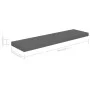 Gray glossy MDF floating wall shelf 90x23.5x3.8 cm by vidaXL, Shelves and shelves - Ref: Foro24-323796, Price: 23,90 €, Disco...