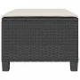 Kleiner Tisch und Stühle mit 3-teiligen schwarzen Kunststoff-Rattan-Kissen. von , Gartensets - Ref: Foro24-4003896, Preis: 22...