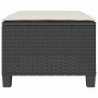 Kleiner Tisch und Stühle mit 3-teiligen schwarzen Kunststoff-Rattan-Kissen. von , Gartensets - Ref: Foro24-4003896, Preis: 22...