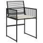 Gartenmöbel-Set, 5-teilig, mit schwarzen Polstern aus synthetischem Rattan von , Gartensets - Ref: Foro24-3295023, Preis: 309...