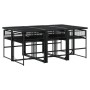 Gartenset 7-teilig aus schwarzem synthetischem Rattan von , Gartensets - Ref: Foro24-3295049, Preis: 442,36 €, Rabatt: %
