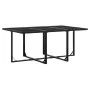 Juego de comedor de jardín 7 piezas ratán sintético negro by , Garden sets - Ref: Foro24-3295049, Price: 623,57 €, Discount: %