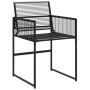 Gartenset 7-teilig aus schwarzem synthetischem Rattan von , Gartensets - Ref: Foro24-3295049, Preis: 442,36 €, Rabatt: %