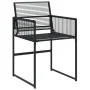 Juego de comedor de jardín 7 piezas ratán sintético negro by , Garden sets - Ref: Foro24-3295049, Price: 623,57 €, Discount: %