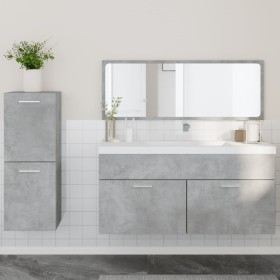 Badezimmermöbel-Set, 2-teilig, aus grauem Beton-Sperrholz. von , Badezimmermöbel - Ref: Foro24-3308534, Preis: 105,39 €, Raba...