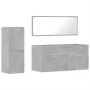 Badezimmermöbel-Set, 2-teilig, aus grauem Beton-Sperrholz. von , Badezimmermöbel - Ref: Foro24-3308534, Preis: 104,13 €, Raba...