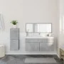 Badezimmermöbel-Set, 2-teilig, aus grauem Beton-Sperrholz. von , Badezimmermöbel - Ref: Foro24-3308534, Preis: 104,13 €, Raba...