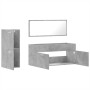 Badezimmermöbel-Set, 2-teilig, aus grauem Beton-Sperrholz. von , Badezimmermöbel - Ref: Foro24-3308534, Preis: 105,39 €, Raba...