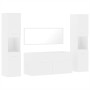 Juego de muebles de baño 4 pzas madera contrachapada blanco by , Bathroom furniture - Ref: Foro24-3308536, Price: 185,49 €, D...