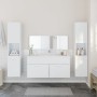 4-teiliges Badezimmermöbelset aus weißem Sperrholz von , Badezimmermöbel - Ref: Foro24-3308536, Preis: 185,49 €, Rabatt: %