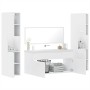 4-teiliges Badezimmermöbelset aus weißem Sperrholz von , Badezimmermöbel - Ref: Foro24-3308536, Preis: 185,49 €, Rabatt: %