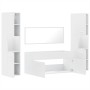 Juego de muebles de baño 4 pzas madera contrachapada blanco by , Bathroom furniture - Ref: Foro24-3308536, Price: 185,49 €, D...