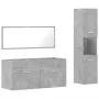 Set muebles de baño 2 piezas madera contrachapada gris hormigón de , Muebles de baño - Ref: Foro24-3308529, Precio: 144,10 €,...