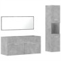 Set muebles de baño 2 piezas madera contrachapada gris hormigón by , Bathroom furniture - Ref: Foro24-3308529, Price: 146,19 ...