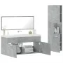 Set muebles de baño 2 piezas madera contrachapada gris hormigón de , Muebles de baño - Ref: Foro24-3308529, Precio: 144,10 €,...