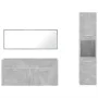 Set muebles de baño 2 piezas madera contrachapada gris hormigón de , Muebles de baño - Ref: Foro24-3308529, Precio: 144,10 €,...