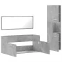 Set muebles de baño 2 piezas madera contrachapada gris hormigón de , Muebles de baño - Ref: Foro24-3308529, Precio: 144,10 €,...
