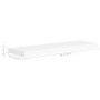 Schwebende Wandregale 4 Stück MDF weiß 80x23,5x3,8 cm von vidaXL, Regale und Regale - Ref: Foro24-323816, Preis: 69,13 €, Rab...