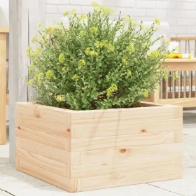 Jardinera de madera maciza de pino 40x40x23 cm by , Pots and planters - Ref: Foro24-847178, Price: 37,78 €, Discount: %