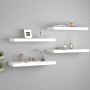 Schwebendes Wandregal 4 Stück MDF weiß 60x23,5x3,8 cm von vidaXL, Regale und Regale - Ref: Foro24-323813, Preis: 49,85 €, Rab...