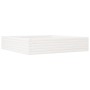 Massive weiße Kiefernholz-Blumenkasten 110x110x23 cm von , Töpfe und Pflanzgefäße - Ref: Foro24-847214, Preis: 103,66 €, Raba...