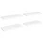 Floating wall shelf 4 units white MDF 60x23.5x3.8 cm by vidaXL, Shelves and shelves - Ref: Foro24-323813, Price: 50,97 €, Dis...