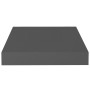 Schwebendes Wandregal 4 Stk. MDF glänzend grau 23x23,5x3,8 cm von vidaXL, Regale und Regale - Ref: Foro24-323783, Preis: 32,7...