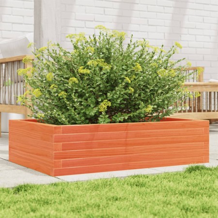 Jardinera madera maciza de pino marrón cera 90x60x23 cm by , Pots and planters - Ref: Foro24-847235, Price: 75,20 €, Discount: %