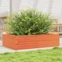 Jardinera madera maciza de pino marrón cera 90x60x23 cm by , Pots and planters - Ref: Foro24-847235, Price: 74,44 €, Discount: %