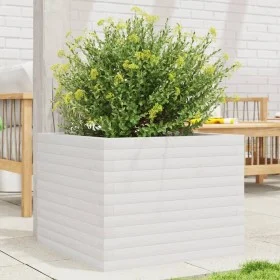 Jardinera de madera maciza de pino blanco 60x60x45,5 cm by , Pots and planters - Ref: Foro24-847249, Price: 110,87 €, Discoun...